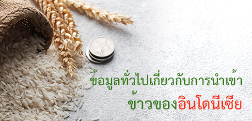 ข้อมูลทั่วไปเกี่ยวกับการนำเข้าข้าวของอินโดนีเซีย